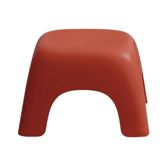 Durable Living Room Small Stool Step Footrest Toy Round and Comfortable Folding Step Seat for Living red