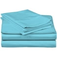 thumbnail image 1 of Durable Long-Staple Cotton Sheet Set - Twin, Teal, 1 of 1