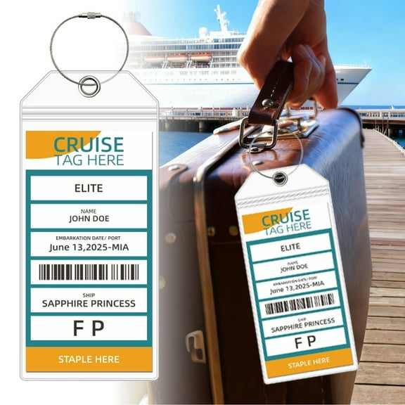 Durable Luggage For Travel With Strong Stainless Steel Metal Loops And Clear ID Card Holder For Easy Identification And Enhanced Baggage Hangs