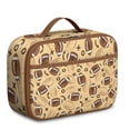 thumbnail image 1 of Durable Lunch Bag Featuring Happy Face Cartoon Mascots, Funny Expressions, and Kawaii Illustrations – Insulated, Lightweight Lunch Tote for School and Travel, 1 of 3