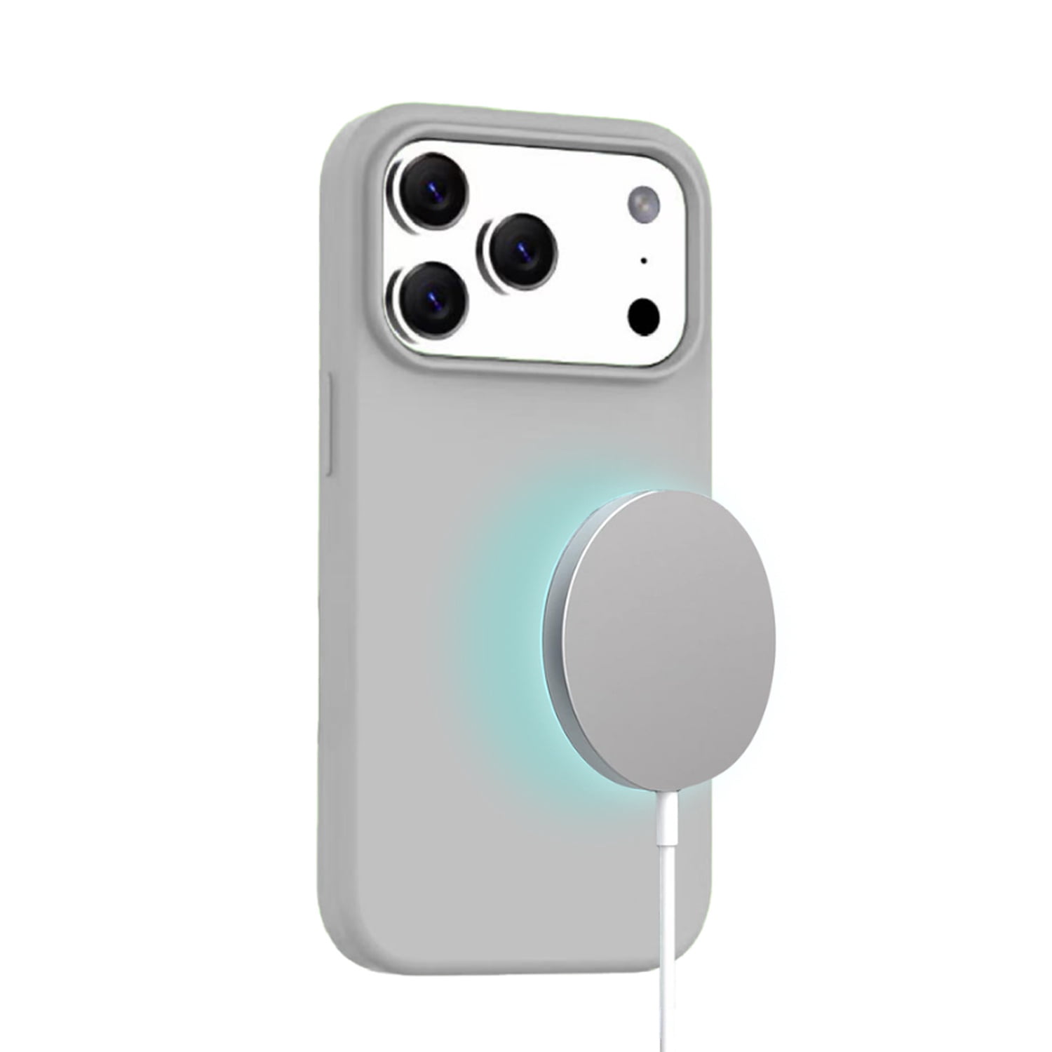 Durable MagSilicone Case for iPhone 17 Pro - Grey