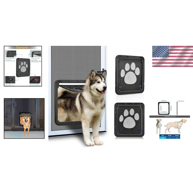 Durable Pet Screen Door for Small to Medium Dogs & Cats Easy