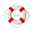 thumbnail image 1 of 13 Inch / 35cm Pool Safety Life Preserver Throw Ring Buoy- Swim Foam Rings for Swimming Pool Wall Decoration, 1 of 5