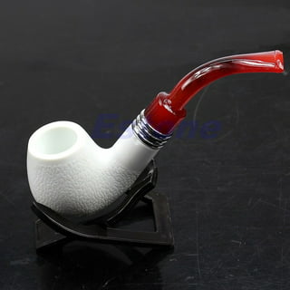  Retro Vintage Wooden Enchase Smoking Pipe Tobacco Cigarettes  Cigar Pipes Gift Durable : Health & Household