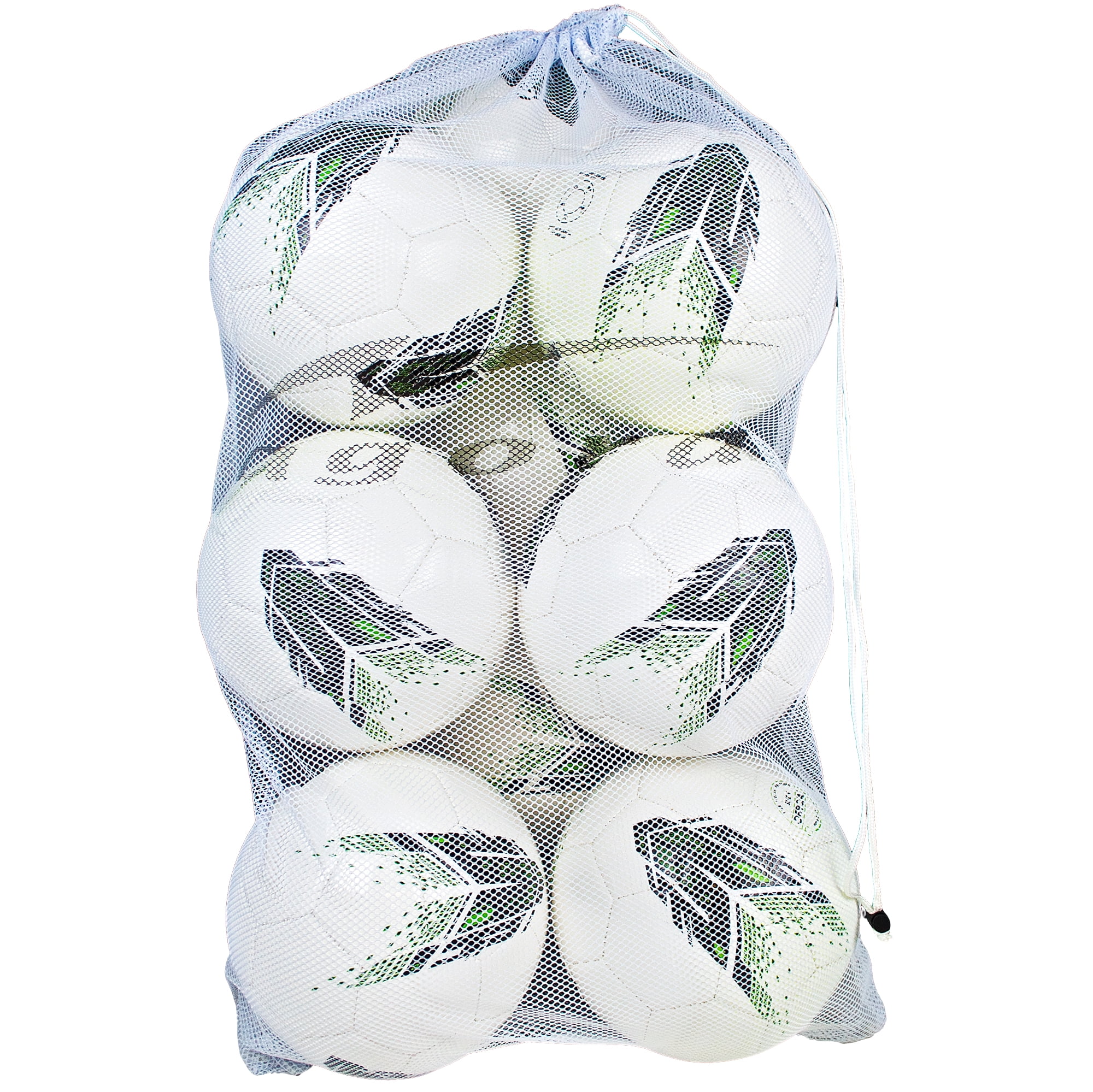 Durable Mesh Sports Ball Carrying Bag Holds up to 10 Balls