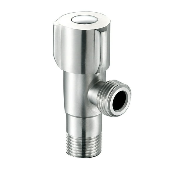 Durable Metal Angle Stop Valves 1/2 Convenient Reliable Shut Off Solution Simple Installs for Kitchen Bathroom & Toilet