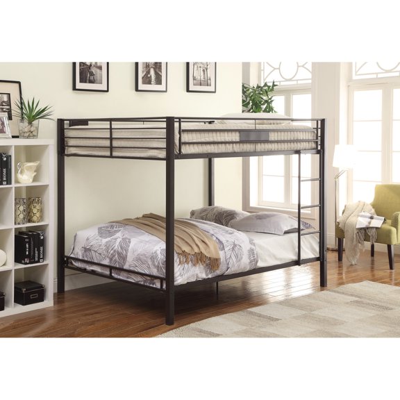 Durable Metal Double Queen Bunk Bed / Stable Support for Mattresses