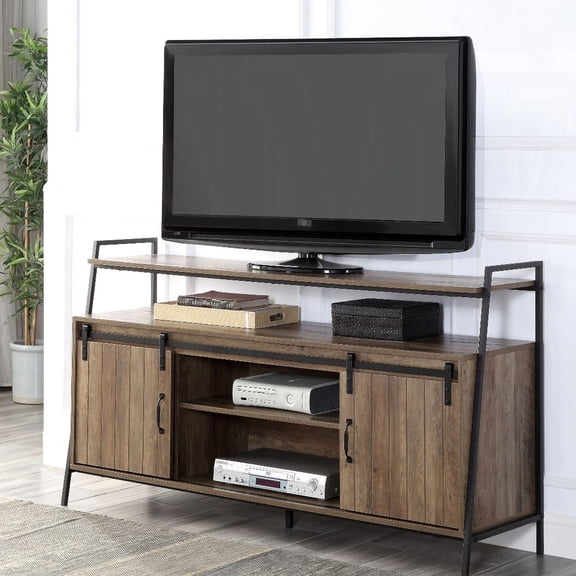 Durable Metal - Frame Storage - Securely Place TVs up to 58 inches for Optimal Viewing
