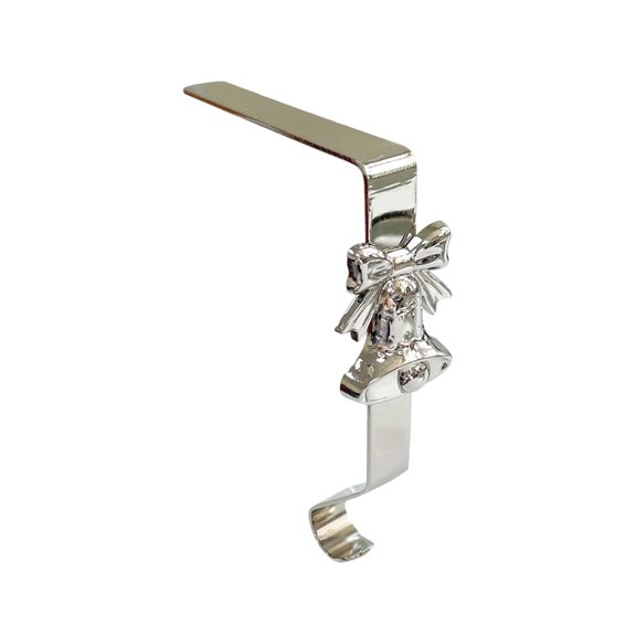 Durable Metal Mantel Stocking Hooks Secure Grip Design Shelf Stair Tabletop Decor Display Holders