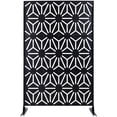 thumbnail image 1 of Durable Metal Privacy Screen 76"H x 48"W - Freestanding Outdoor/Indoor Divider for Deck, Patio, Garden & Office - Rust-Resistant Privacy Panel with Elegant Design, 1 of 9