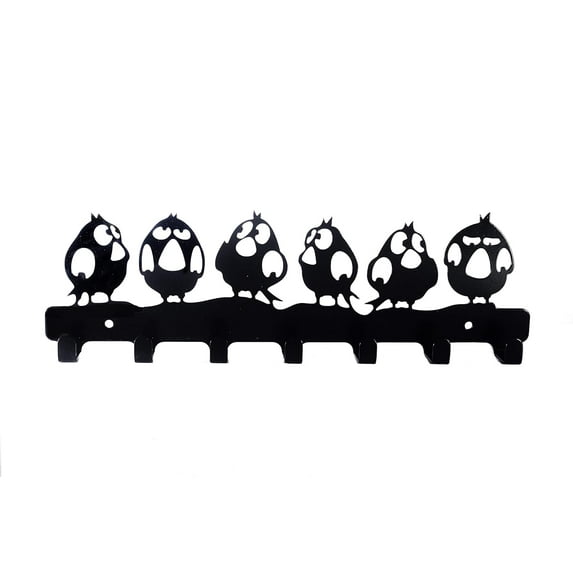 Durable Metal Wall Multipurpose Holder Organizer – Versatile Hanger Racks for Key Holder, Bathroom Towel Hook, and Kitchen Utensil Hook-Angry birds