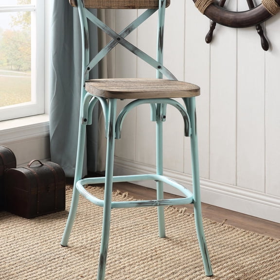 Antique Vintage Bar Stool with Footrest | Bedroom, Sturdy and Comfortable Seating