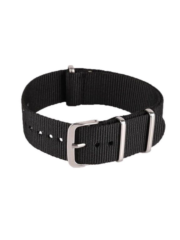 Durable Military Fabric Buckle Woven Nylon Wrist Watch Band Strap 18-22mm