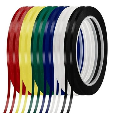 Durable Mixed Colors Whiteboard Pinstripe Tape, 216 Ft Roll, 12 1/8 Inch, Art and Craft Tape