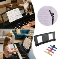 Durable Music Stand for Sheet Music Compatible with Various Keyboard Models Stable Sheet Music Holder for Musicians Ideal for Performing and Practicing Music Scores