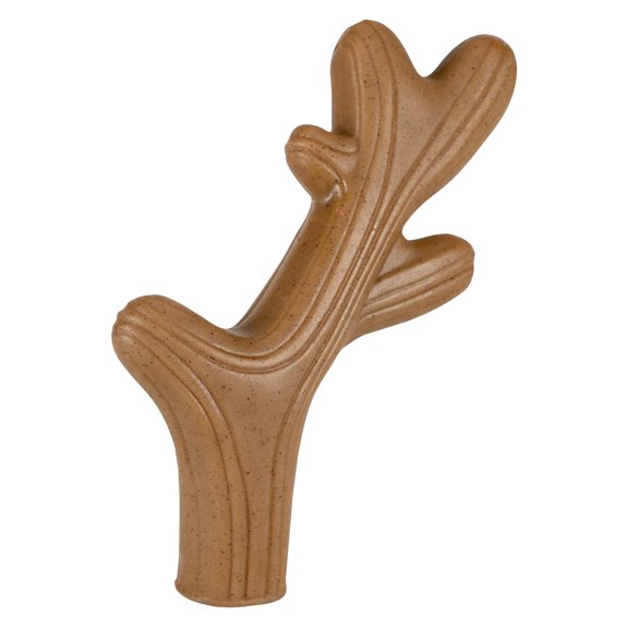 Durable Natural Wood-Look Dog Chew Toy, Safe Non-Toxic Material, Long-Lasting for Aggressive Chewers, Promotes Dental Health, Suitable for Medium and Large Breeds, Indoor and Outdoor Use