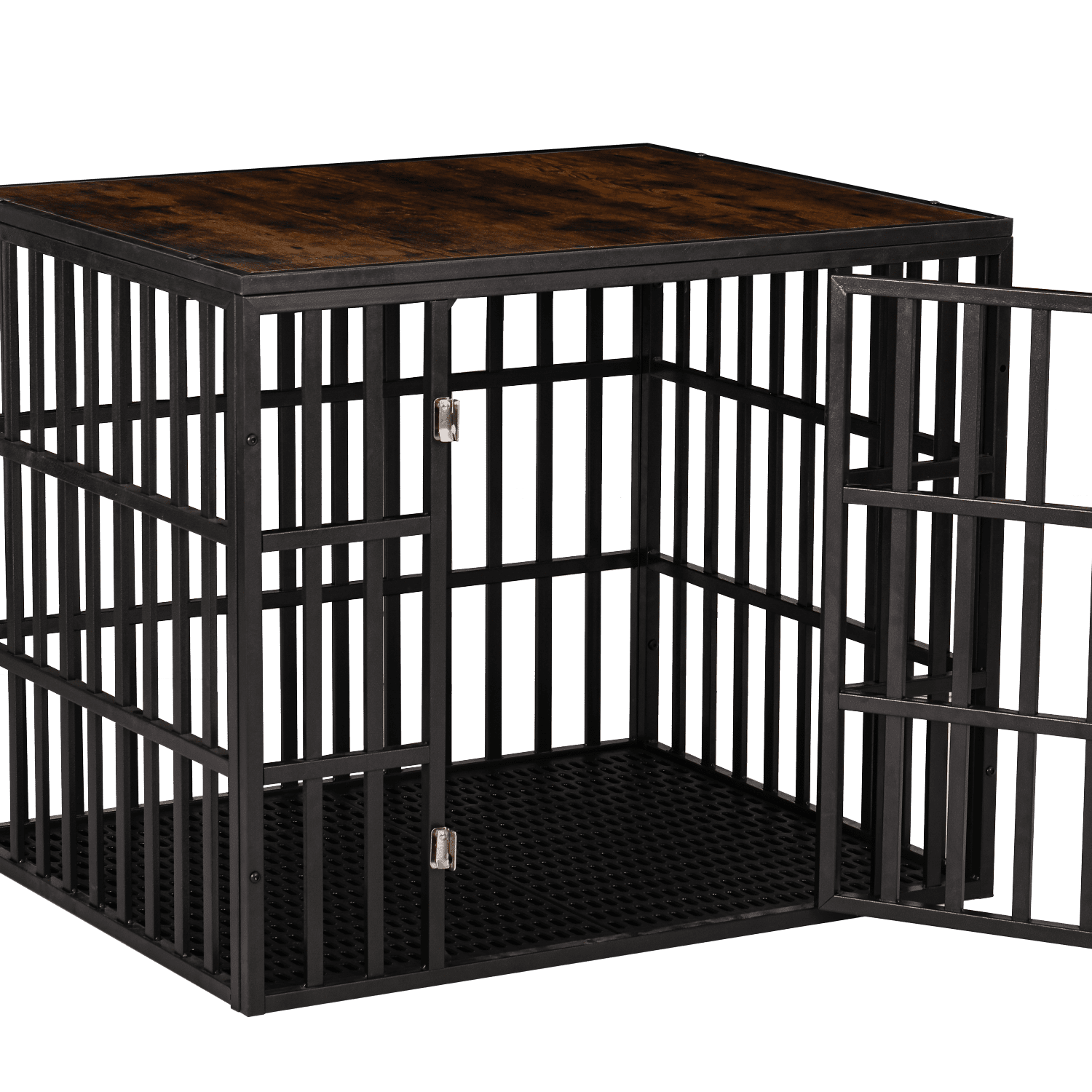 Durable New Heavy Duty Large Dogs Wood & Steel Design Dog Crate