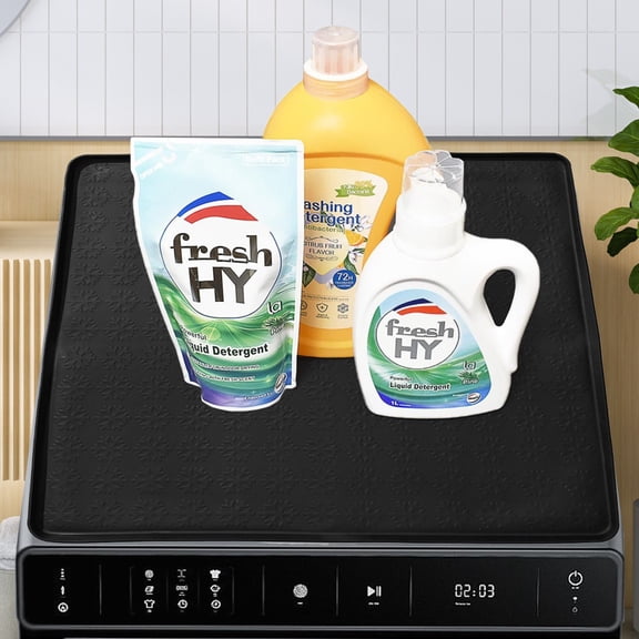 Durable Non-Slip Washing Machine Mat 60x60cm for Laundry Room Floor Protection & Vibration Dampening
