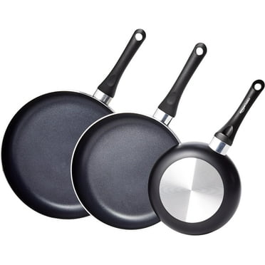 Durable Non-Stick Cookware Set, Pots and Pans, 8-Piece, Black
