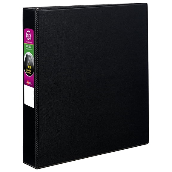 Durable Non-View Binder With Durahinge And Slant Rings, 3 Rings, 1.5" Capacity, 11 X 8.5, Black | Bundle of 5 Each