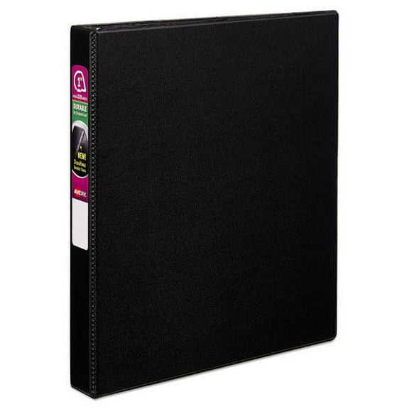 Durable Non-View Binder With Durahinge And Slant Rings, 3 Rings, 1" Capacity, 11 X 8.5, Black | Bundle of 2 Each