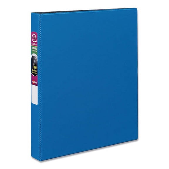 Durable Non-View Binder With Durahinge And Slant Rings, 3 Rings, 1" Capacity, 11 X 8.5, Blue | Bundle of 2 Each