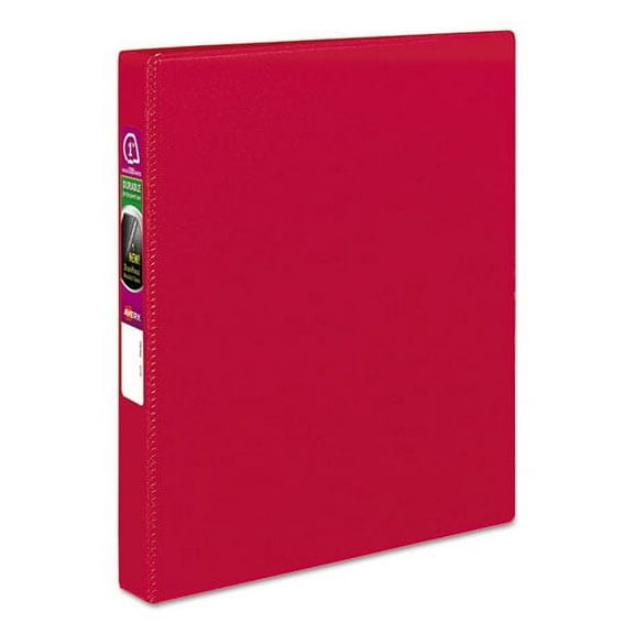Durable Non-View Binder With Durahinge And Slant Rings, 3 Rings, 1" Capacity, 11 X 8.5, Red | Bundle of 2 Each