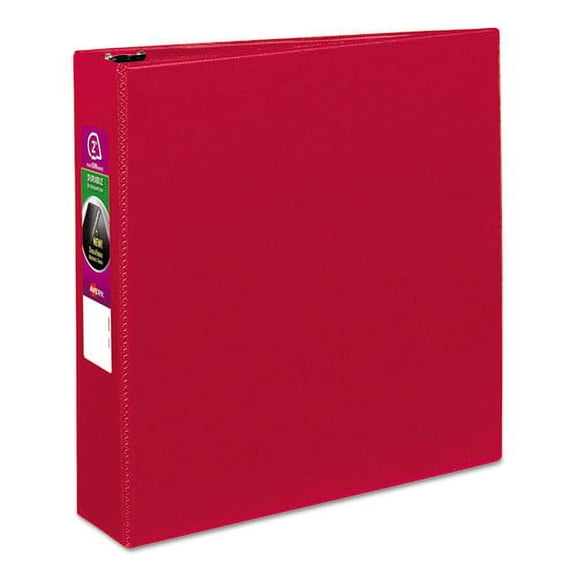 Durable Non-View Binder With Durahinge And Slant Rings, 3 Rings, 2" Capacity, 11 X 8.5, Red | Bundle of 10 Each