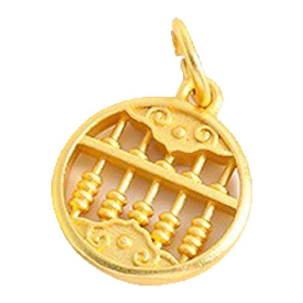 Round abacus deals pendant