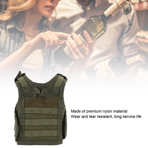 Durable Nylon Beer Bottle Sleeve, Wear Resistant Mini Vest For Parties Events