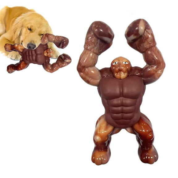 Durable Nylon Dog Chew Toy for Aggressive Chewers, Bacon Flavor, Long-Lasting Dental Care Bone with Textured Ends, Promotes Healthy Chewing Habits for Large Dogs