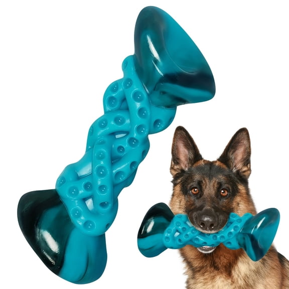 Durable Nylon Dog Chew Toy for Aggressive Chewers - Heavy-Duty Tentacle Design with Suction Cup Base, Anxiety Relief & Boredom Buster for All Breed Dogs