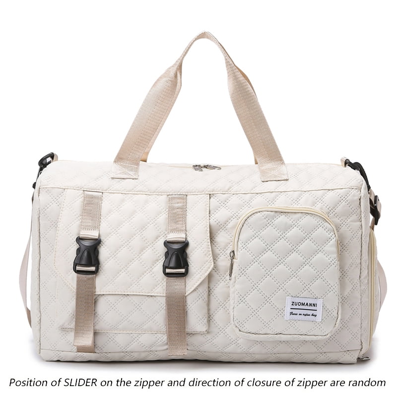 Durable Nylon Travel Duffle Bag, Portable Sports Gym Bag for Overnight Trips Shoulder Duffel Training Bag, Spacious Argyle
