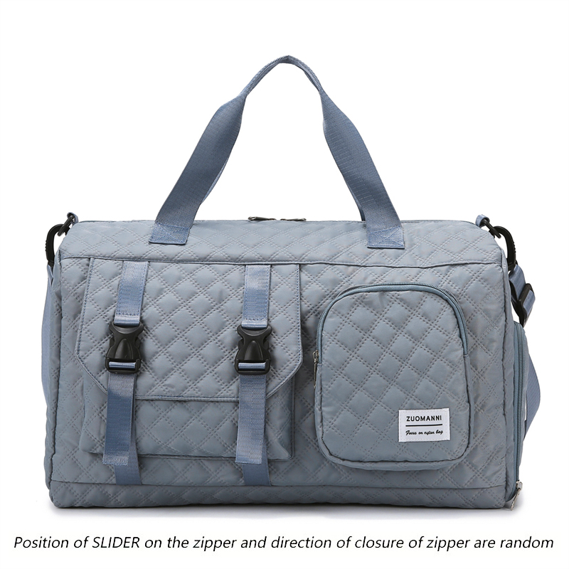 Durable Nylon Travel Duffle Bag, Portable Sports Gym Bag for Overnight Trips Shoulder Duffel Training Bag, Spacious Argyle