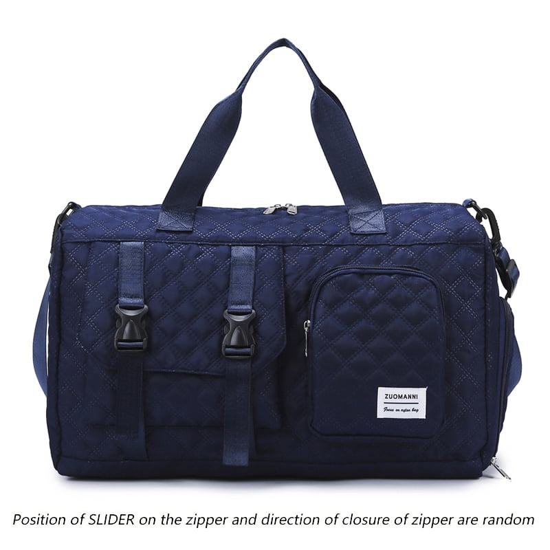 Durable Nylon Travel Duffle Bag, Portable Sports Gym Bag for Overnight Trips Shoulder Duffel Training Bag, Spacious Argyle
