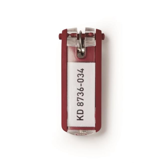 Durable Office Products 195703 Key Tags, Red - Pack of 6