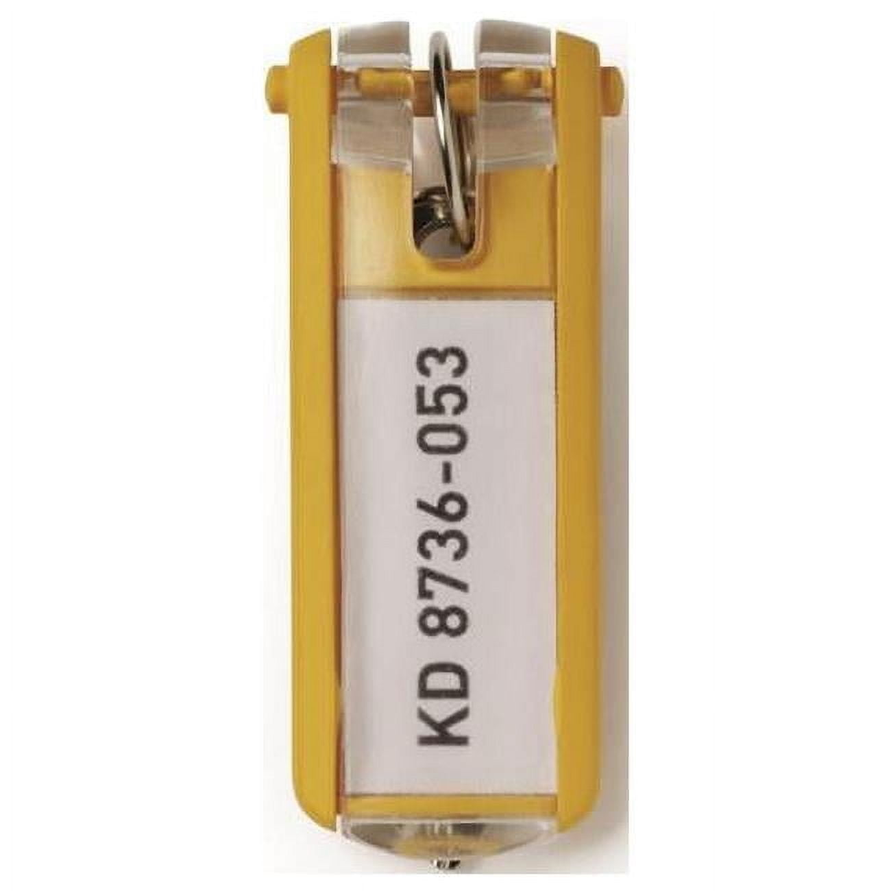 Durable Office Products 195704 Key Tags, Yellow - Pack of 6