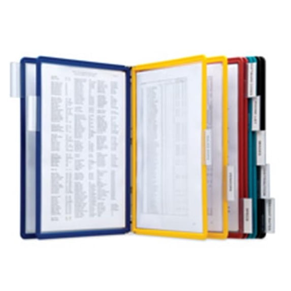 Durable Office Products Corp.  Wall Reference System- w- 10 Letter Sleeves- Assorted