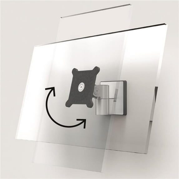 DURABLE Wall Mount for Monitor, Curved Screen Display, Silver