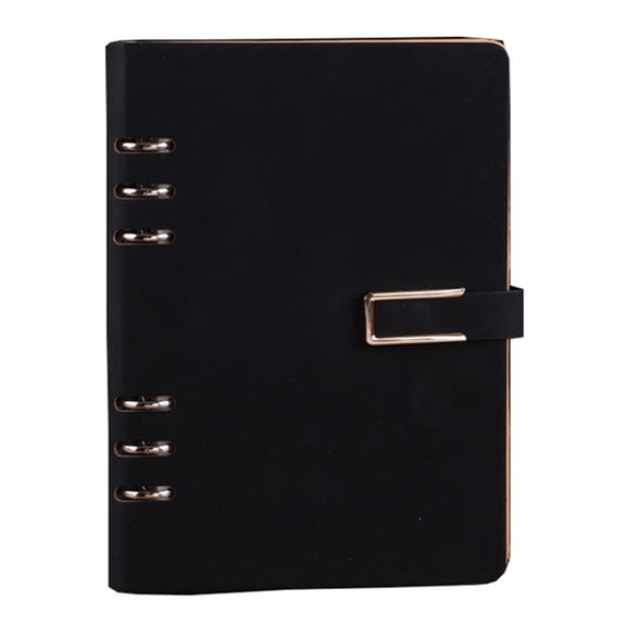 Durable Office & Student Organizer Executive Leather-Like 6-Ring Binder Notebook
