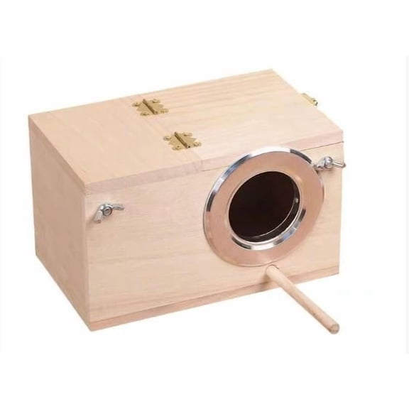 Durable Outdoor Wooden Bird for Breeding and Hatching Warm Shelter Habitat for Exotic Parrot Species in Tanglewood Style Construction