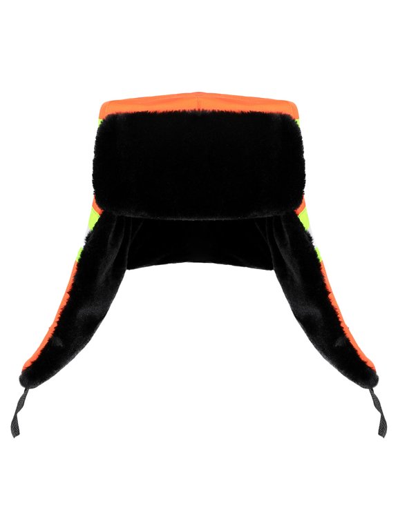 Outdoor Work Hat with Ear and Reflective Strip for Sanitation and Safety Workers