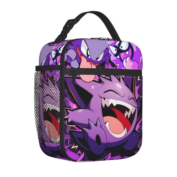 Durable Oxford Spooky Evolution Style Lunch Bag, Thermal Cooler for Work and Outing with Front Zipper Pocket