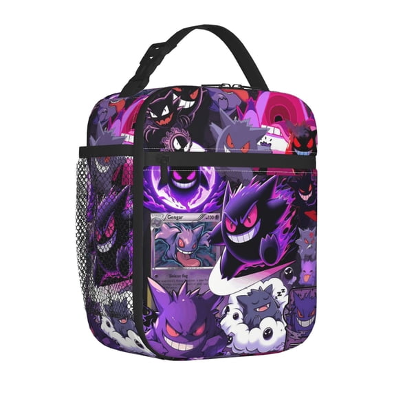 Durable Oxford Spooky Evolution Style Lunch Bag, Thermal Cooler for Work and Outing with Front Zipper Pocket