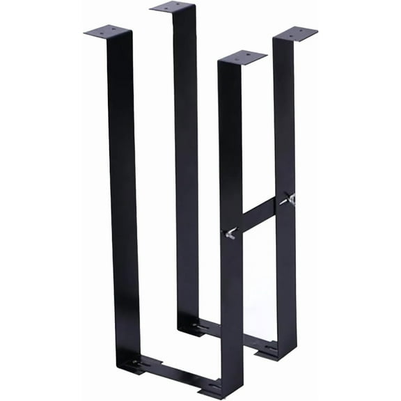 Durable PC Tower Stand | PC Stand for Carpet & Floor | Under Desk Laptop Mount | SPCC Cold Rolling Steel | Adjustable Width 190-250mm | Max Load 25kgs | White/Black (Black)