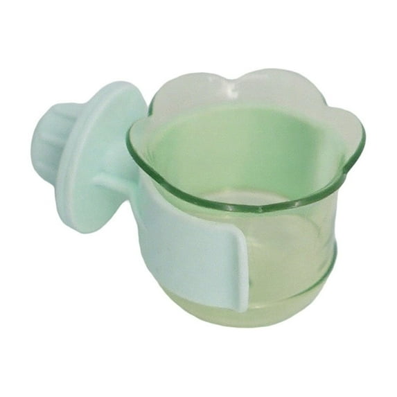 Durable PET Bird Bowl with Clip Feeder Cage Mounted Water Cup for Sparrows Finches Lovebirds Small Animals Indoor Use