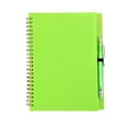 thumbnail image 1 of Durable PP Cover A5 Loose Leaf Notebook with Pen, Portable Flat Open Notepad, Wear Resistant Business Writing Journal, Compact Lightweight Notebook for Homework Meeting Office Bulk Use,Z2#Green, 1 of 6