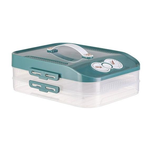Durable PP Multi Layer Freezer Box Practical Multi Layer Fridge Storage Container For Home And Office Refrigerators