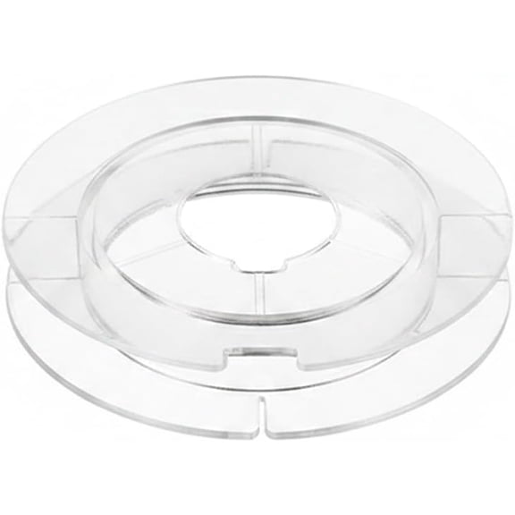 Durable PP Plastic Empty Thread Spools, Clear Flat Bobbins for Sewing Organization, 5-Pack