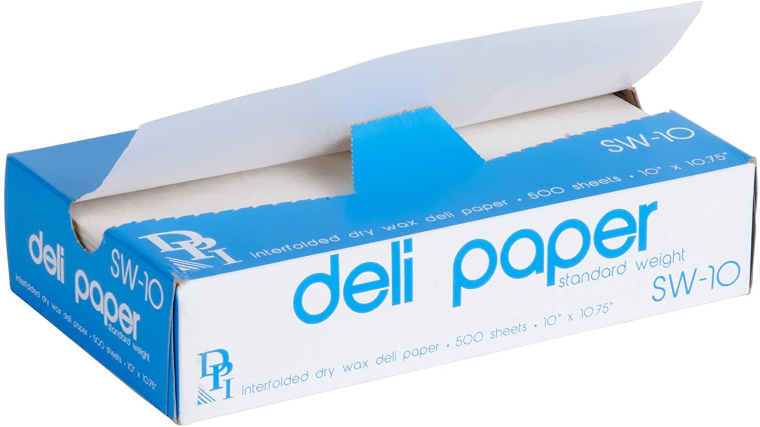 Durable Packaging 6 x 10 3/4 Interfolded Deli Wrap Wax Paper